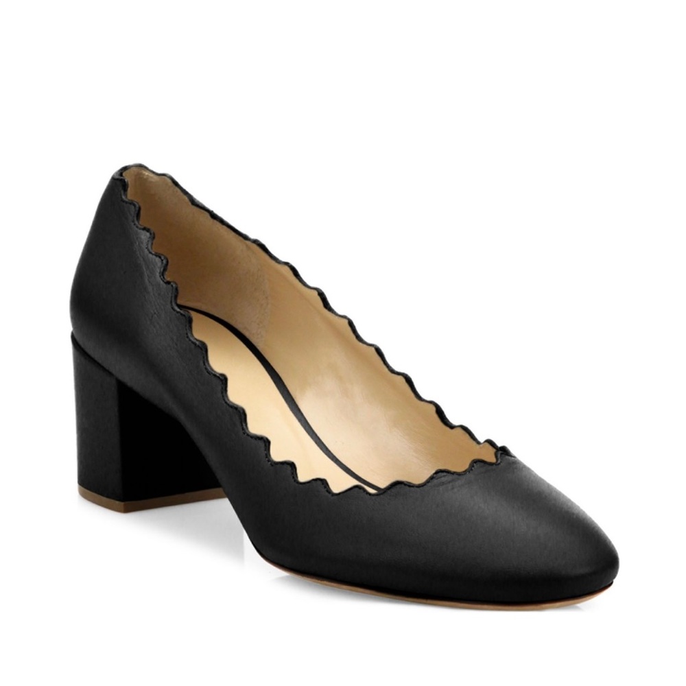 Chloe Lauren Block Heel pump in black, size 37